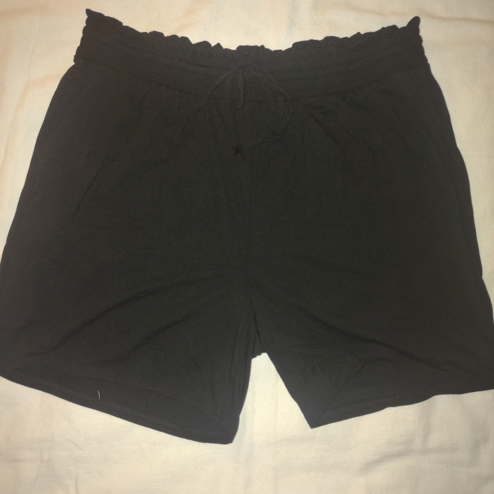 Drawstring Waist Paperbag Shorts